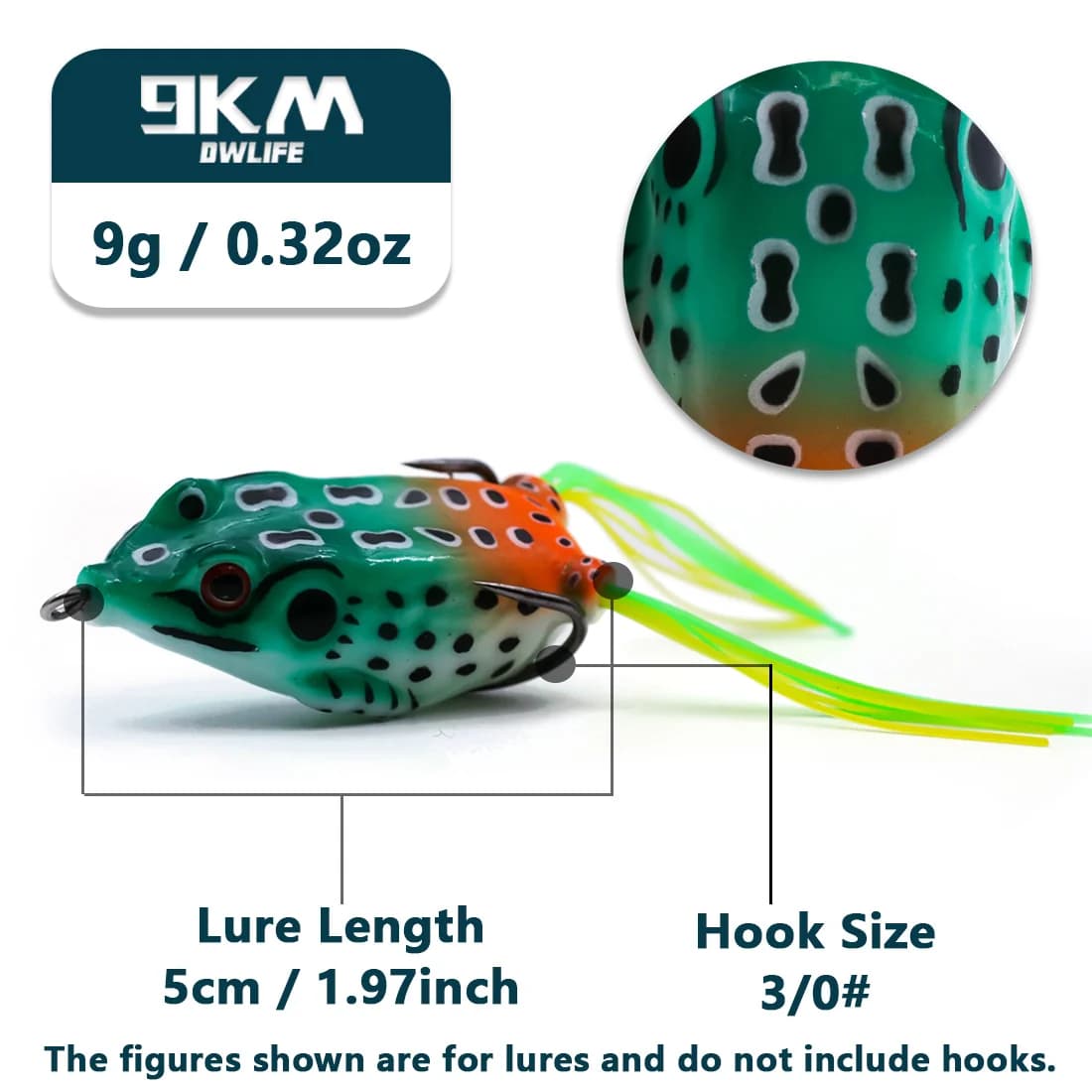 Topwater konks-loksud, PVC kahvliga pehme loks