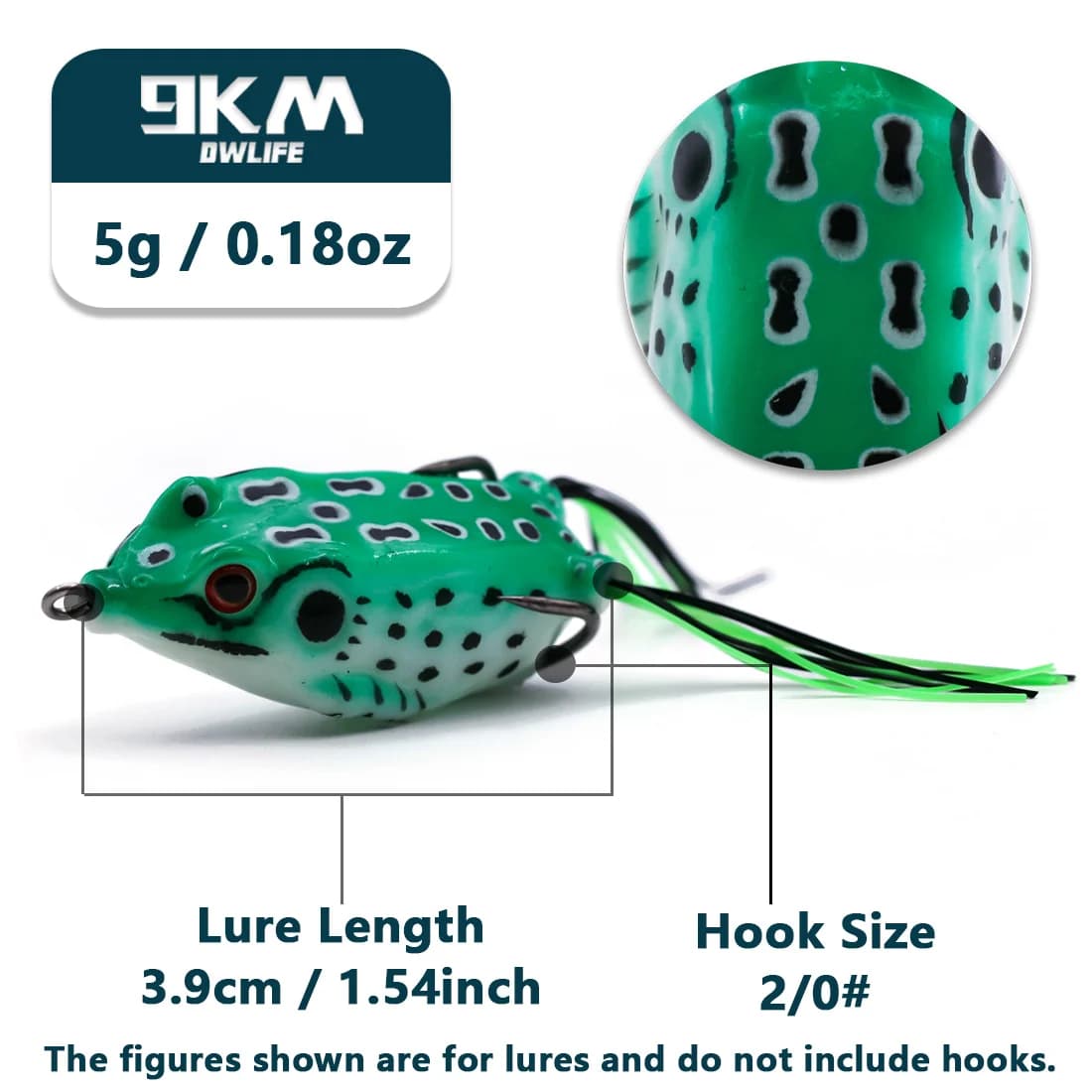 Topwater konks-loksud, PVC kahvliga pehme loks