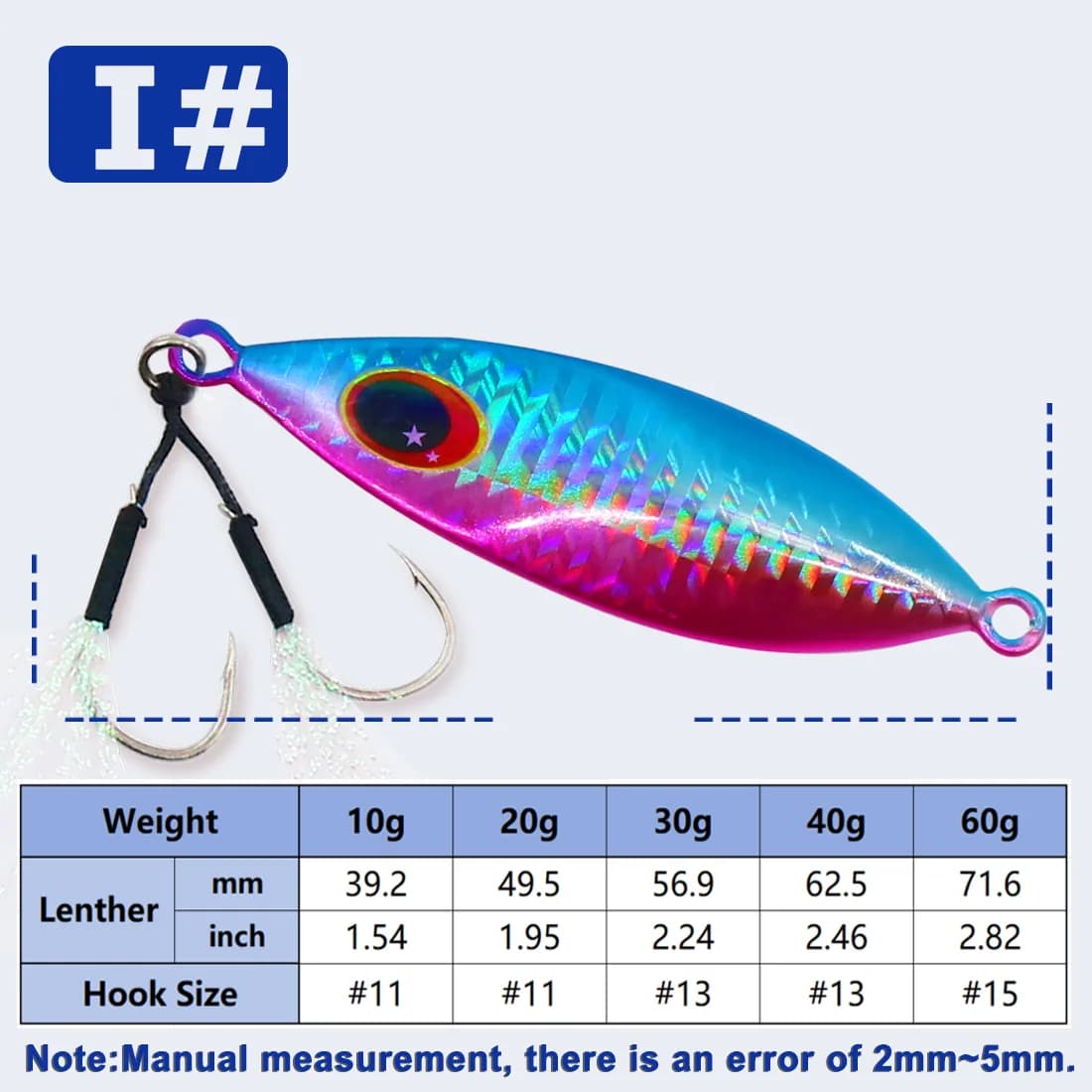 5-20g Merevee Jigimise Lusikaluud